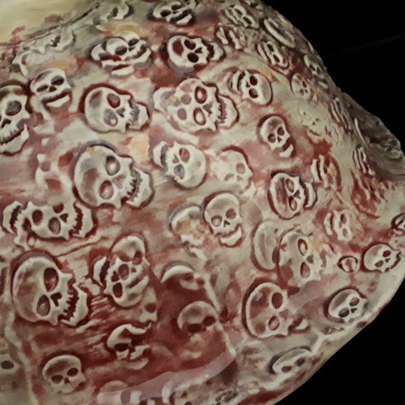 Handbuilt OOAK Skull Bowl - Food safe - Picture 3 of 8